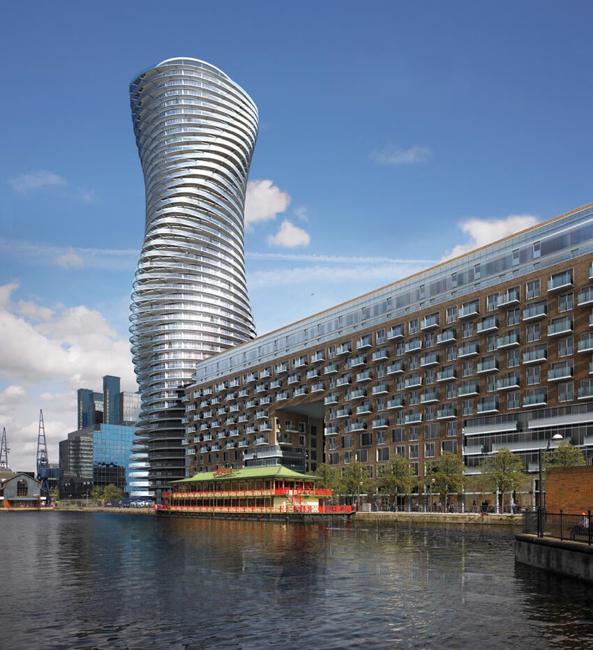 Development image of Baltimore Wharf, E14