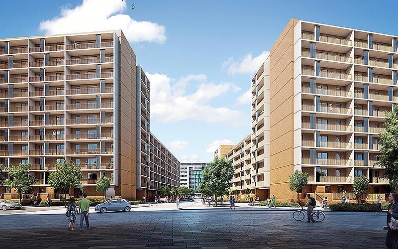 Development image of Leodis Square, LS11