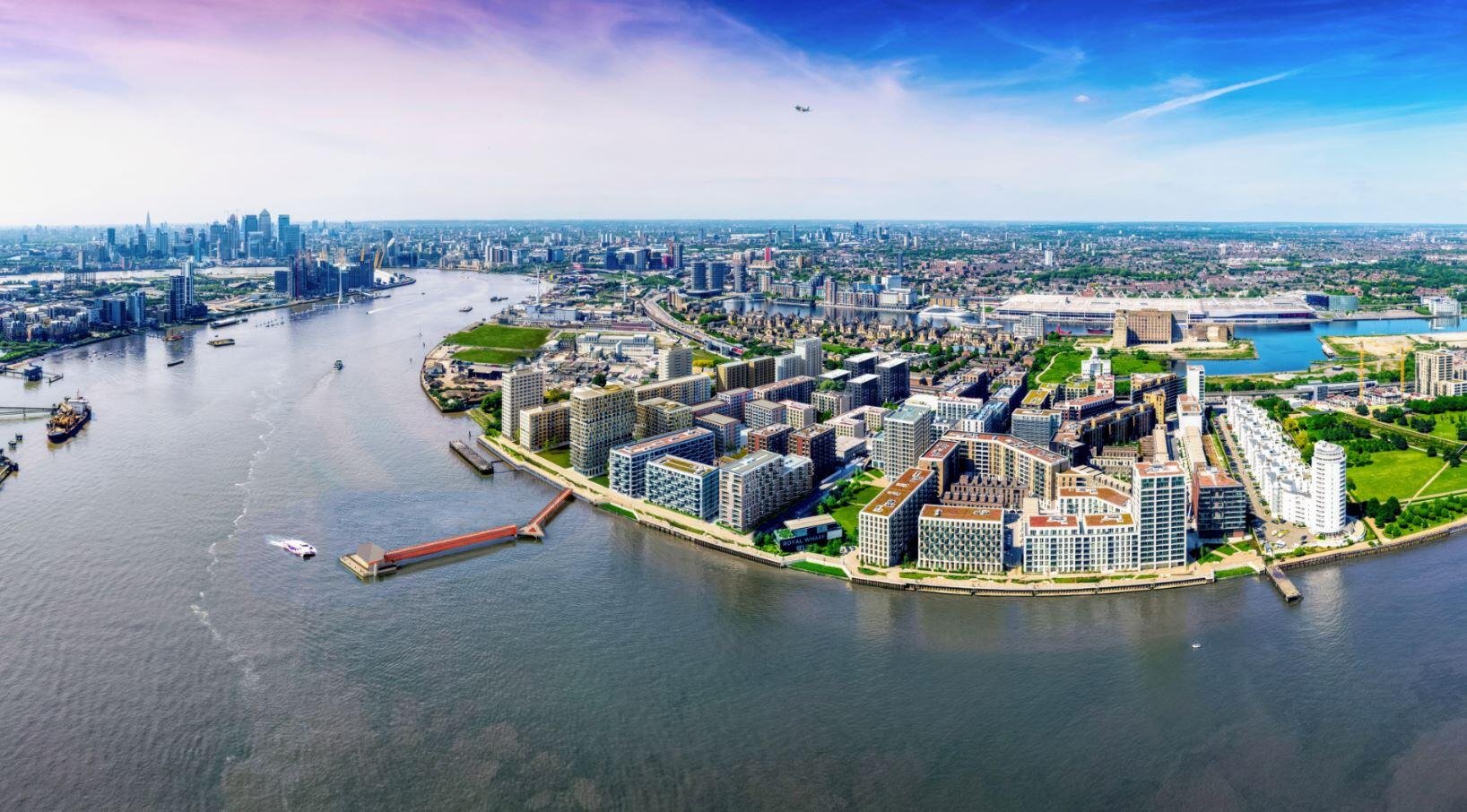 Development image of Royal Wharf, E16